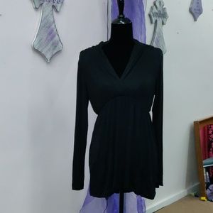 Women's Wrap Maternity Tunic Black Large(12-14)